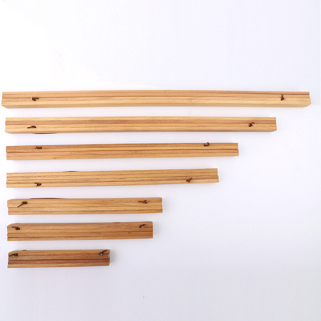 Poster Hanger Magnetic s 8'' Teak Hanging  for Canvas decor for art