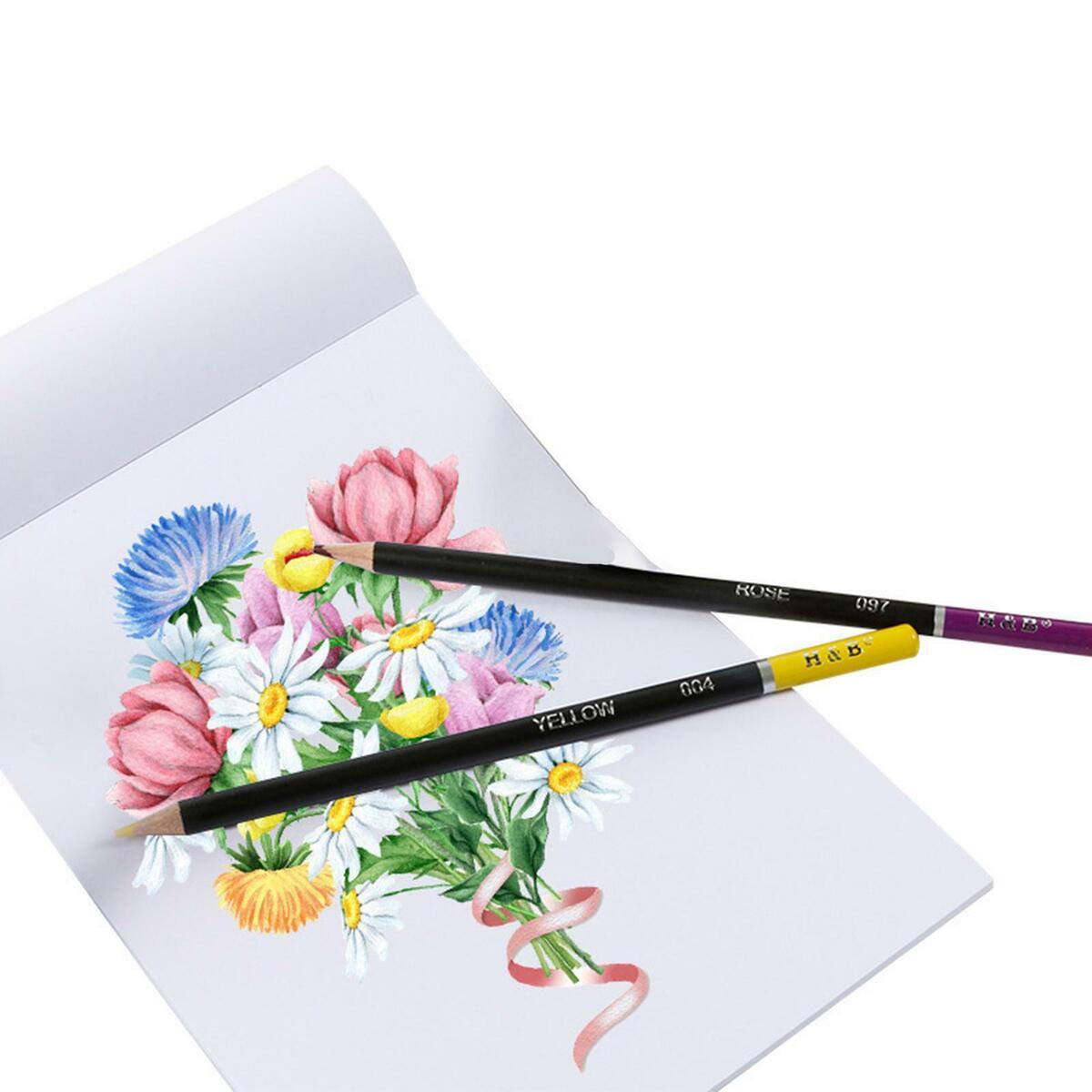 72 Oil Colored Pencils Crafting for Sketchbook Stationery Artist Sketch