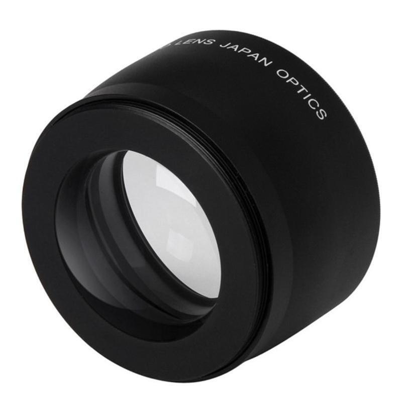 52mm Professional Teleconverter Lens with Lens Cap & Storaeg Bag 2.0x Maginify