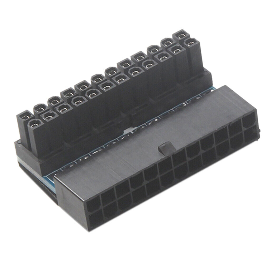 1Pcs ATX 24P Female to 24p Male 90 ° Angle Converter for Desktop PC