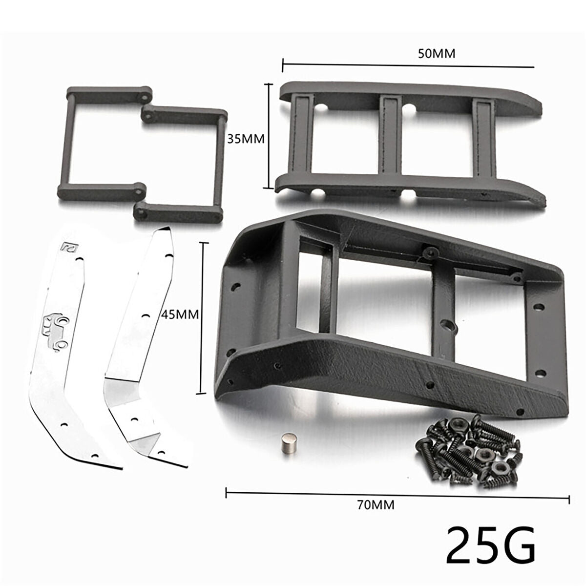 RC Modification Retractable Ladder for 1:10 RC Car SCX10 Trx-4 Tank300 MST A2UK