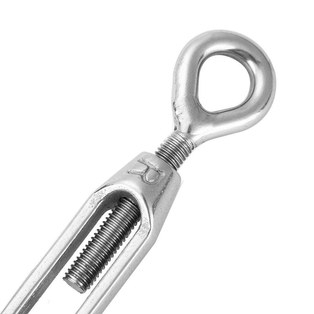 Stainless Steel Turn Buckle Wire Rope Tensioner Hardware Accessories (M5)