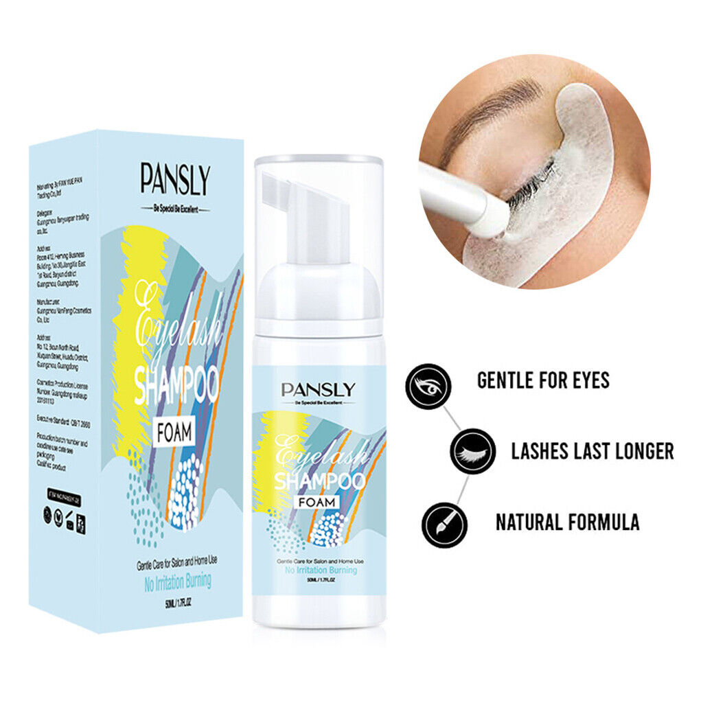 50 ml  Cleaner, Lash Wash  Shampoo, Gentle Lather for Removing Oil