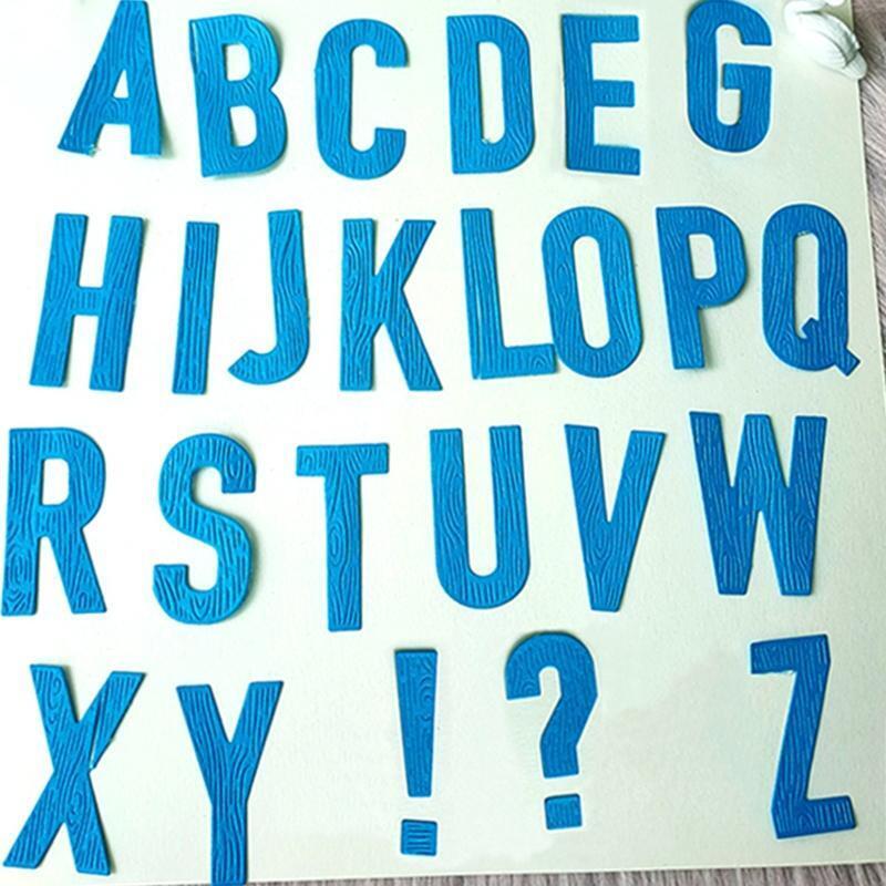 English Alphabet Cutting Dies Stencil Scrapbooking DIY Album Stamp Paper Card