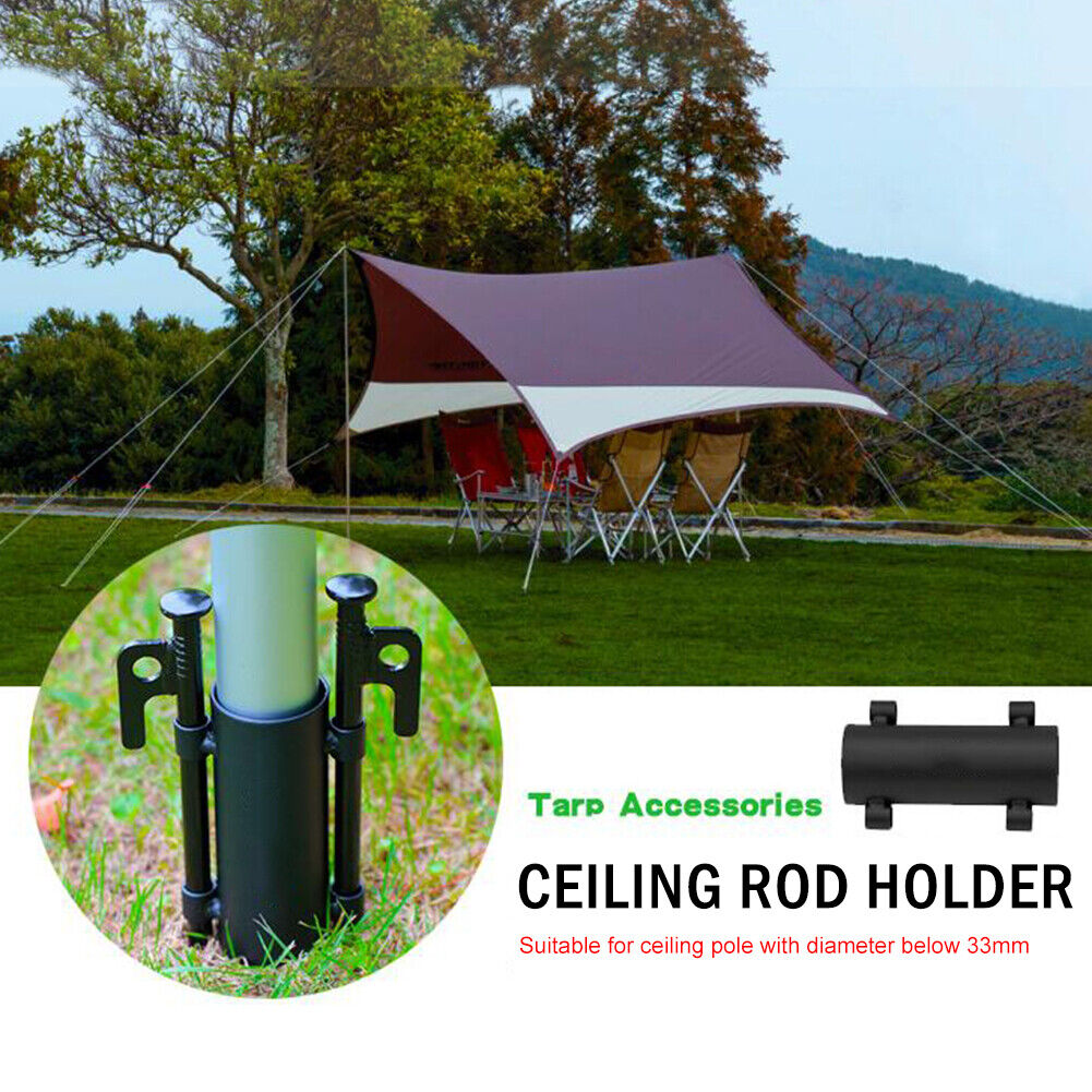 Tent Awning Pole Pipe Windproof Outdoor Camping Fixed Tube Canopy Holder