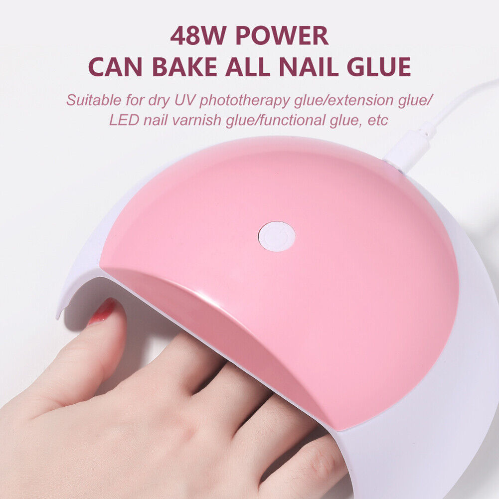 Max 48W LED Lamp Nail Dryer 15 LEDs UV Gel Polish Timer Manicure Art Tools