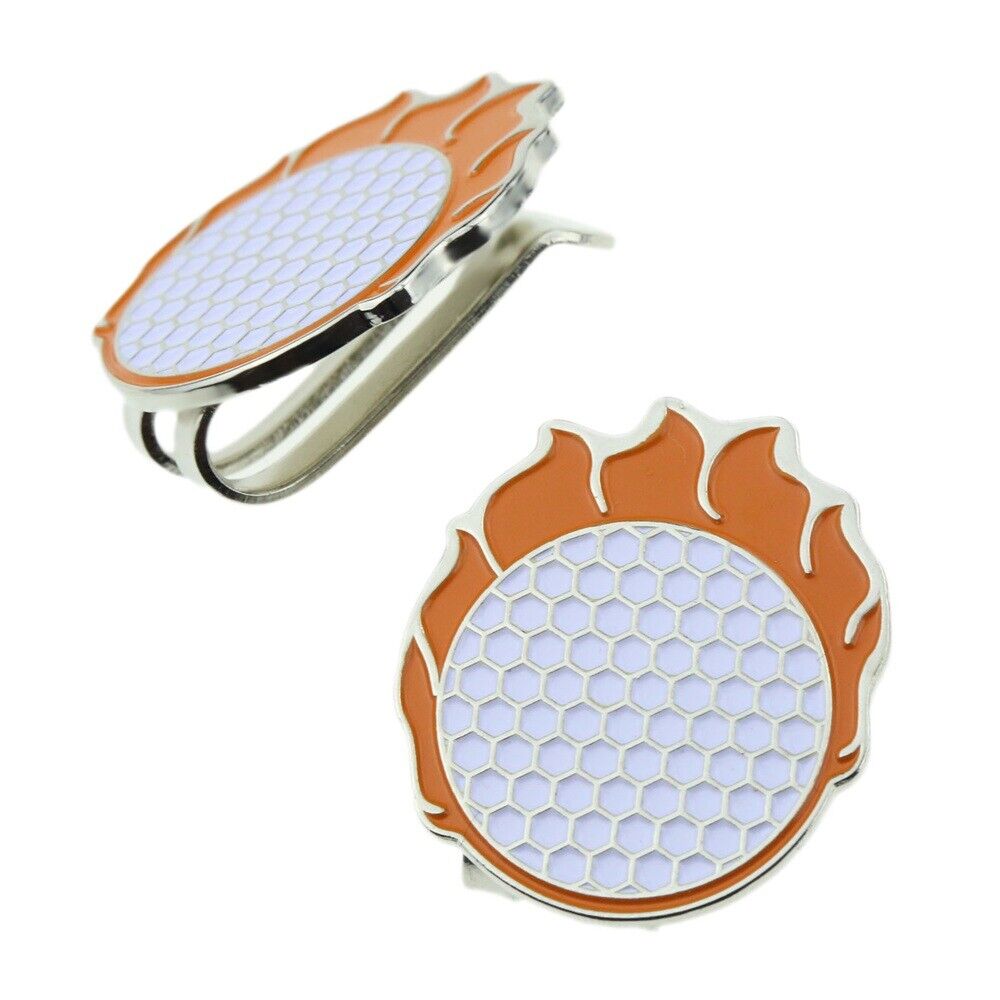 Stylish Golf Ball Magnetic Alloy Hat Clip With Golf Ball Marker Sturdy 1 Pc
