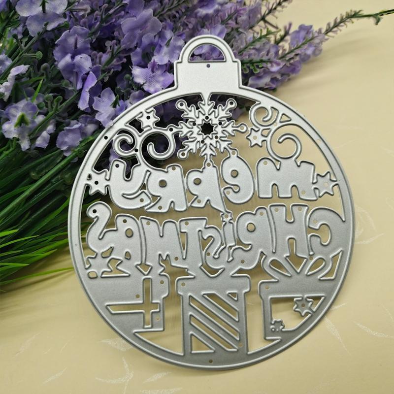 Merry Christmas Tag Metal Cutting Dies Stencil DIY Scrapbooking Album Paper Card