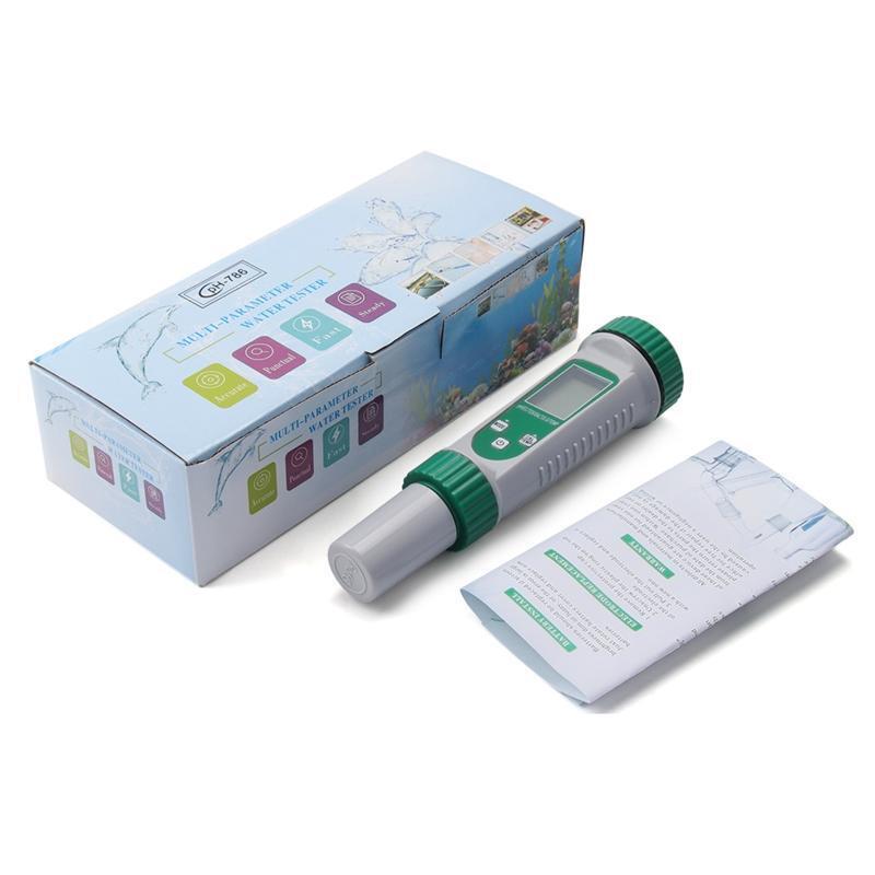 6 in 1 Water Quality Monitor PH/EC/TDS/SALT/S.G/Temperature Meter for Household
