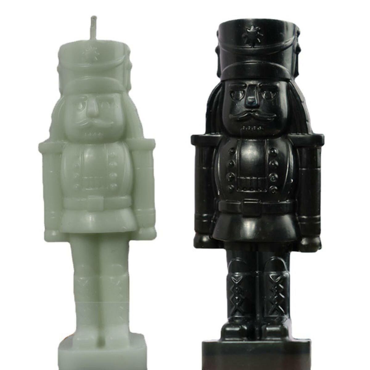 Nutcracker Walnut Soldier Candle Mould Bath  DIY Silicone   Ornaments