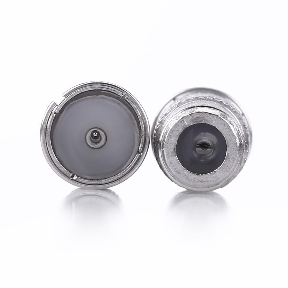 2pcs Zinc Alloy F Type to TV Coax Adapters Connectors Cable Couplers (A)