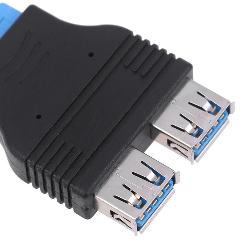 USB 3.0 Hub Extension Board USB devices 20pin to 2 port USB3.0 Adapter 4.8Gbps