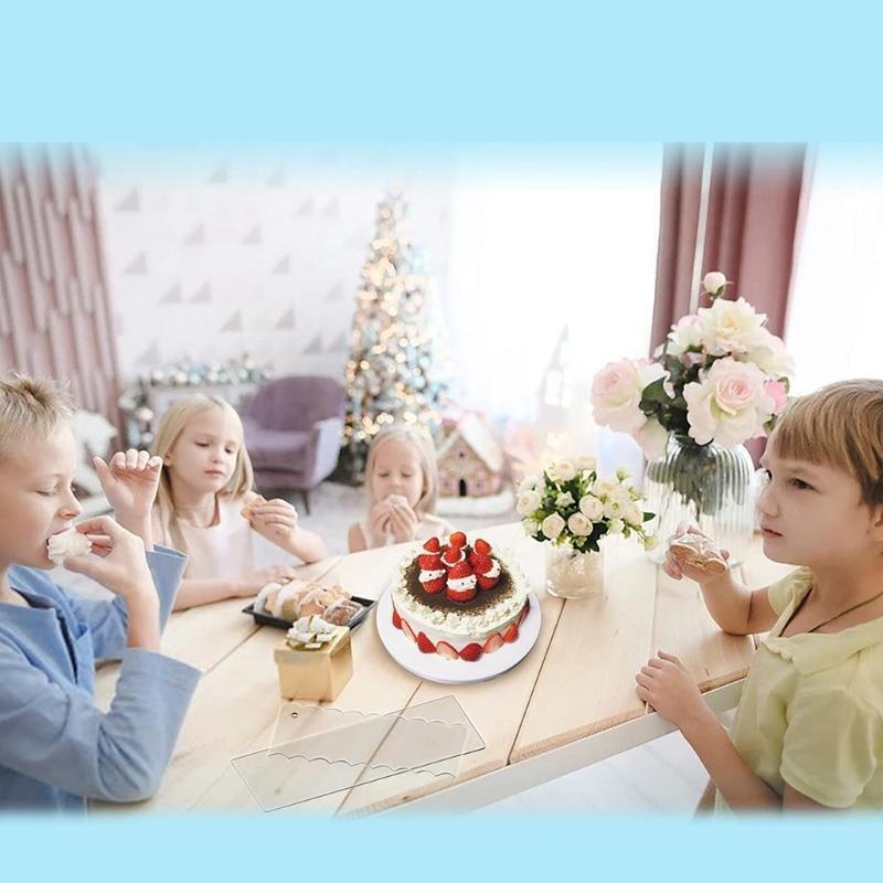 Large Cake Smoother Cake Edge Smoother Tools for Different Shapes of Cake Edges