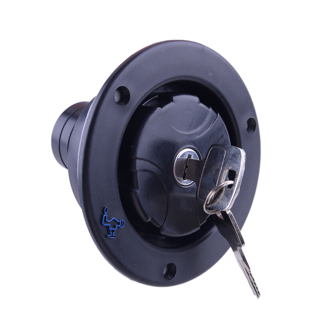 Round Black Gravity Fresh Water Fill Hatch Inlet For RV Trailer Camper A4