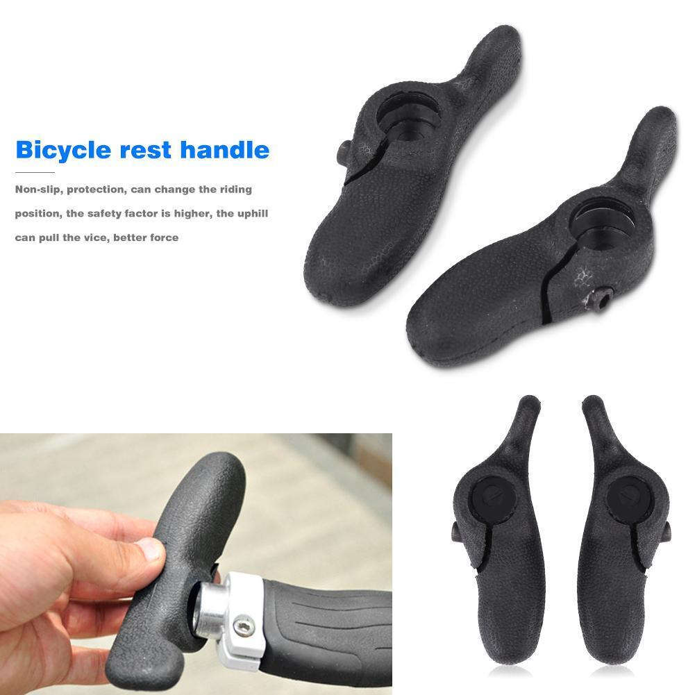 1 Pair Bike Handle Rest Bars Anti-Slip Ergonomic Bike Grip Handlebar End