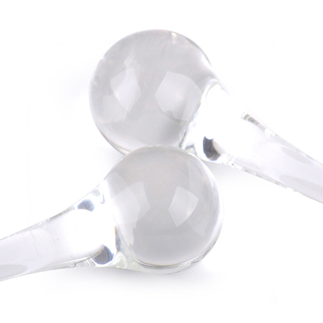 10x Clear Rain Drop Light Lamp Chandelier Crystal Pendant Glass Prisms 2x8cm Li