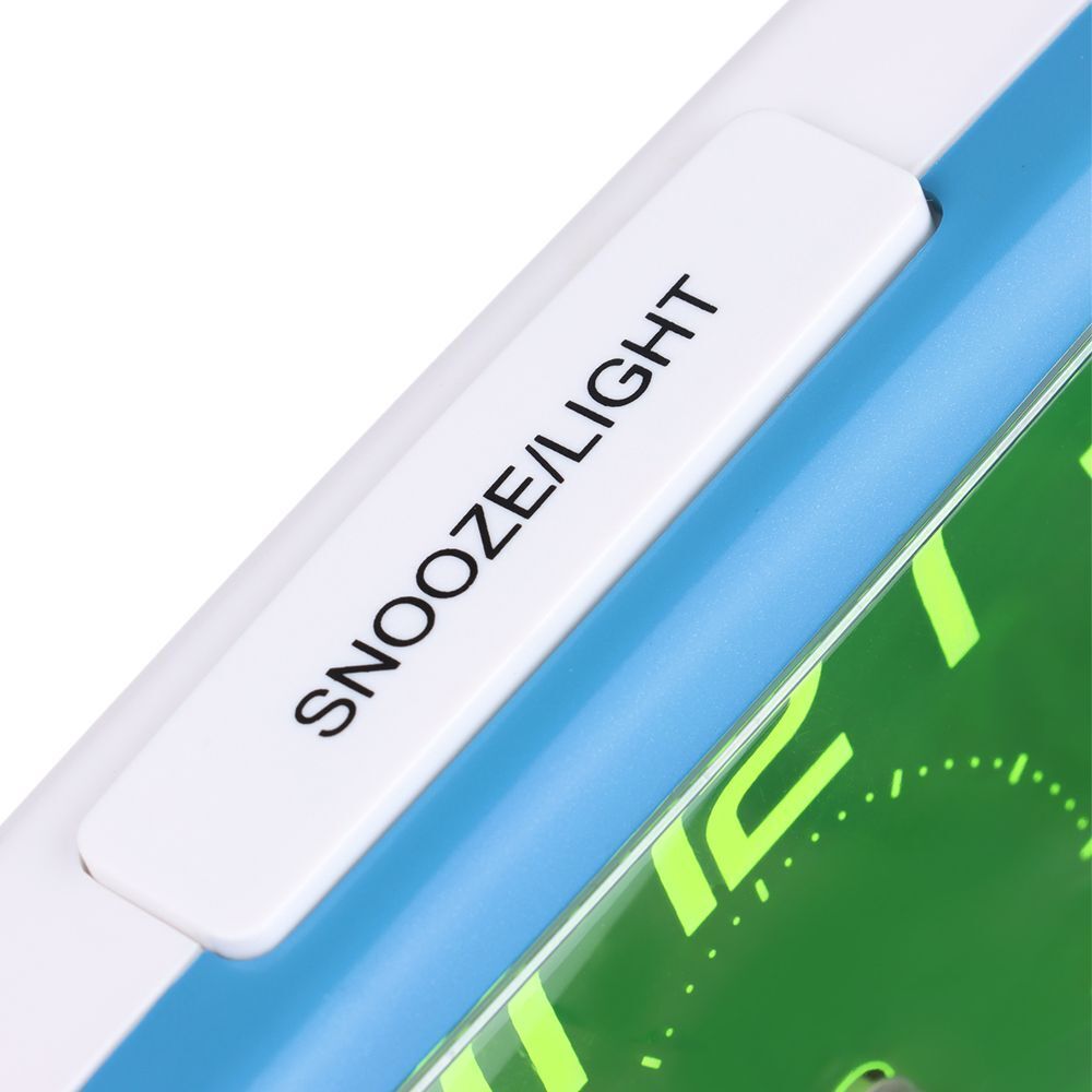 No Tick Night Light Alarm Clock Home Decor Number Clock Bedside Clocks