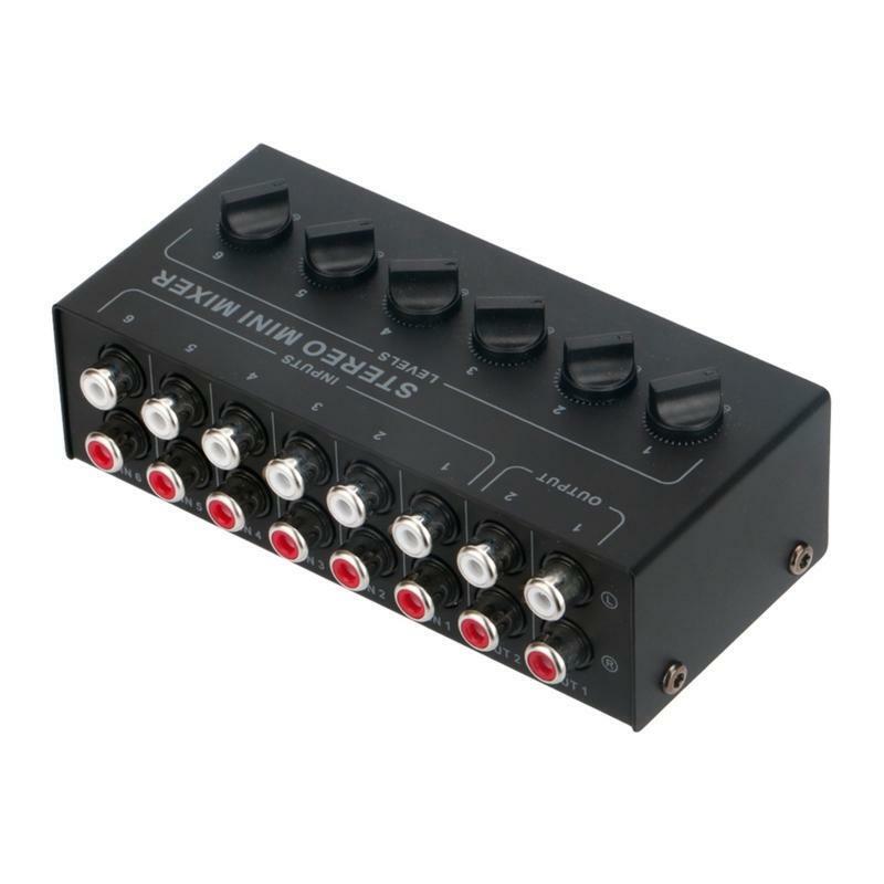 Highest Sound Quality 6 Channel Line Passive Mixer No External Power Supply