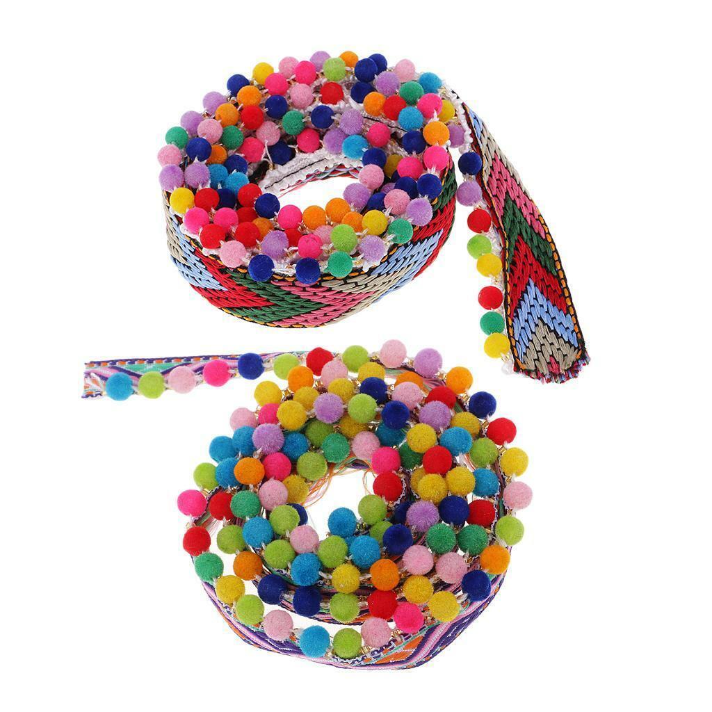 4pcs Multifunction Beaded   Ball Jacquard Ribbon Sewing ming