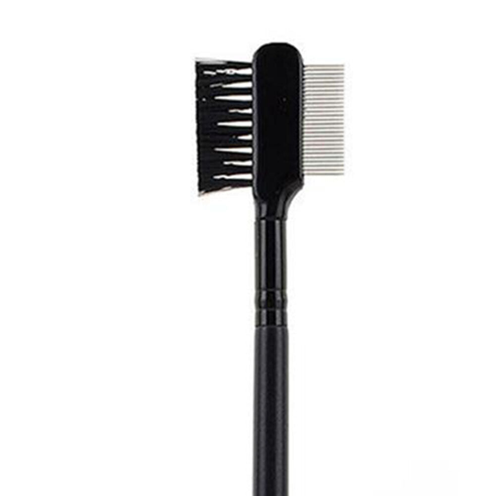 Pet Eye Comb Tear Stain Remover Double-Sided Eye Brush for Dog Cat (Black)