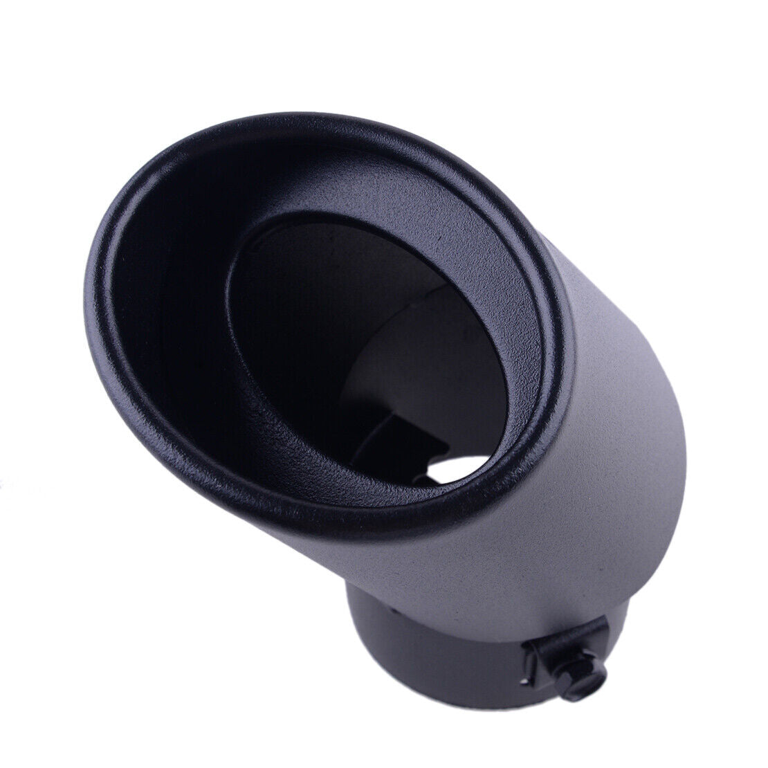 Car Matte Black 62mm Exhaust Pipe Bend Muffler Tip Tail Throat Stainless Steel