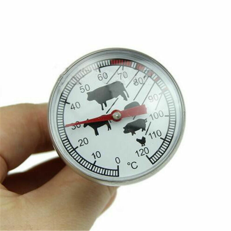 Dial Roast Meat Chicken Turkey Beef Cooking BBQ Food Thermometer Gauge 0-120?