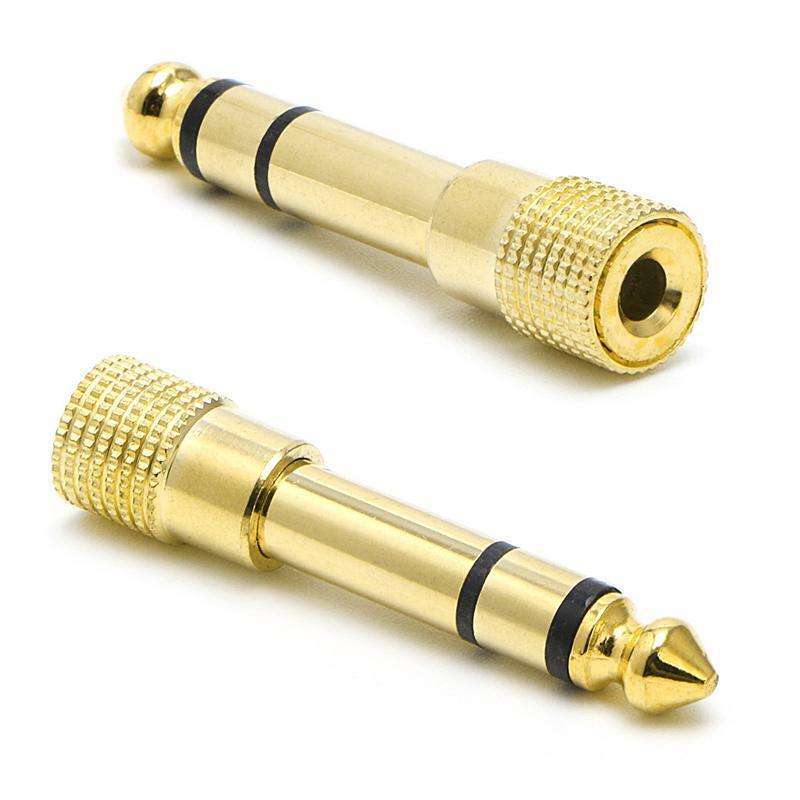 6.5mm 1/4"Male Plug To 3.5mm 1/8" Female Jack Stereo Headphone Audio Adapter