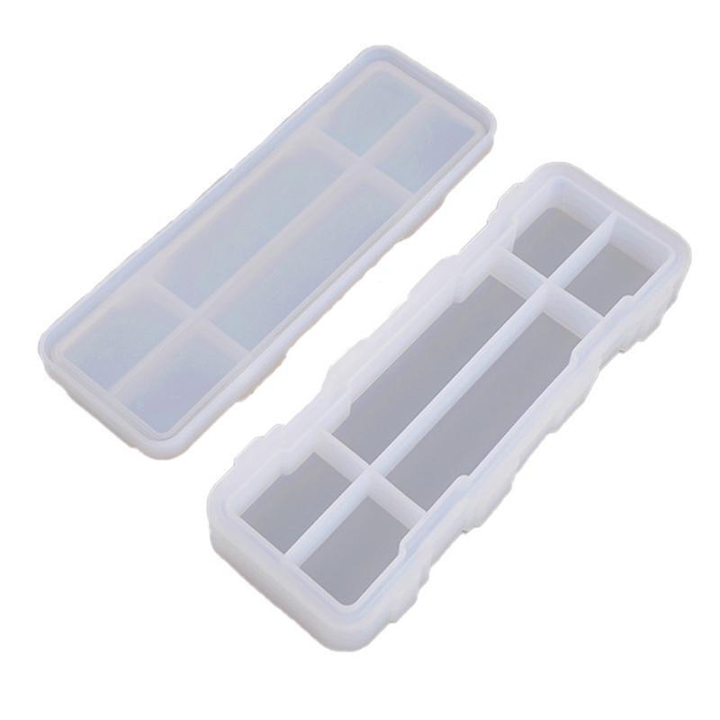 Diy Crystal Epoxy Pencil Box Mold School Supplies Office Stationery Box Mold