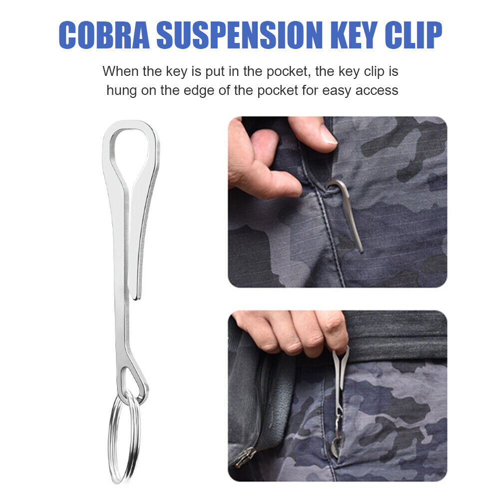 Portable Pocket Hanging Keychain Buckle for Backpack Outdoor Camping Tools