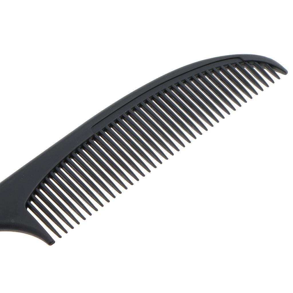 Salon Carbon Fiber Fine-tooth Pin Hairdressing Hairstyle Comb Tool Black