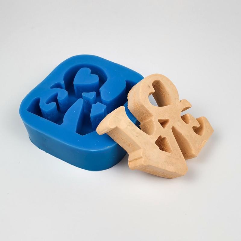Love Heart Sign Letter Shape Silicone Mold for DIY Fondant Cake Chocolate Molds
