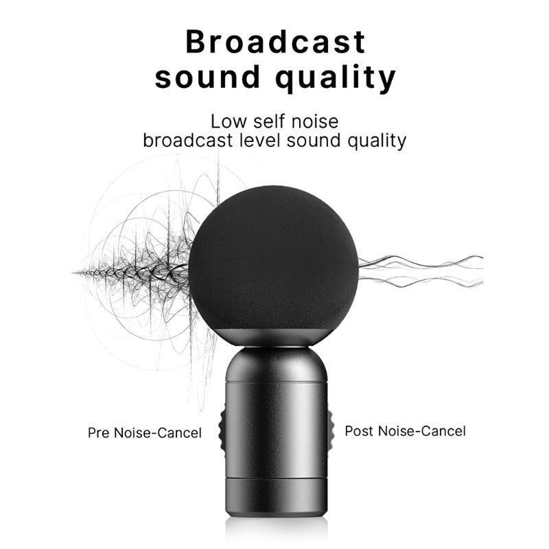 Universal Video Microphone Mini Super for Smartphone Camcorders Podcast Recordin