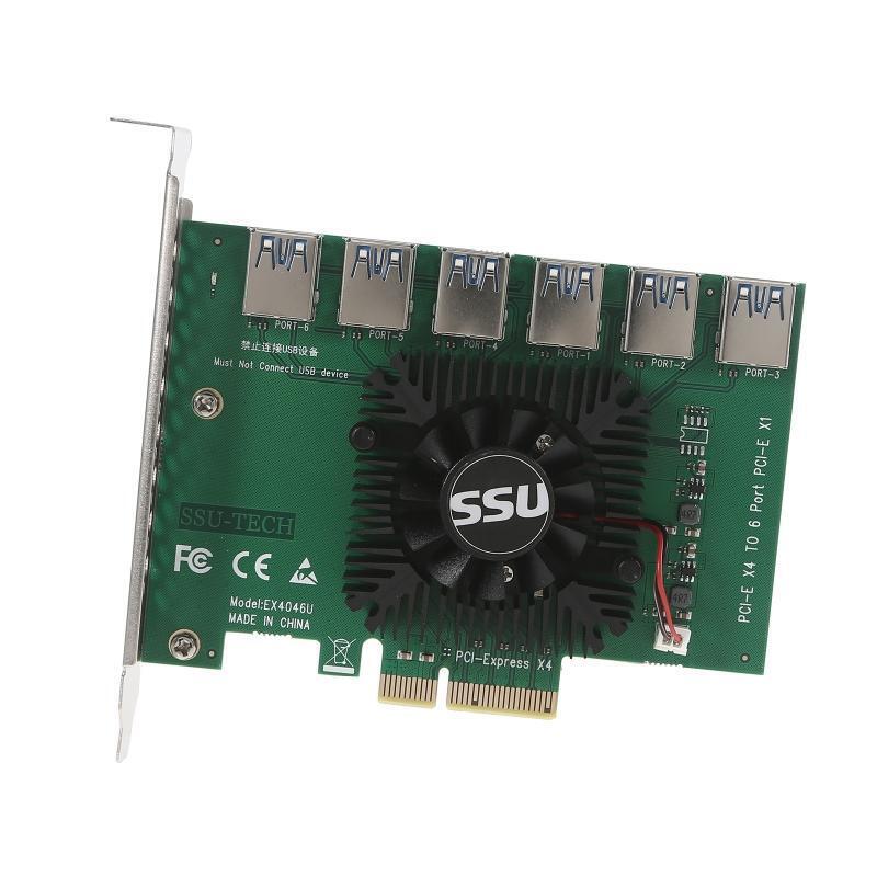 PCI-E Riser Board 4x to 16x Adapter Card PCI-E Graphic Card Riser 4X to 16X Slot