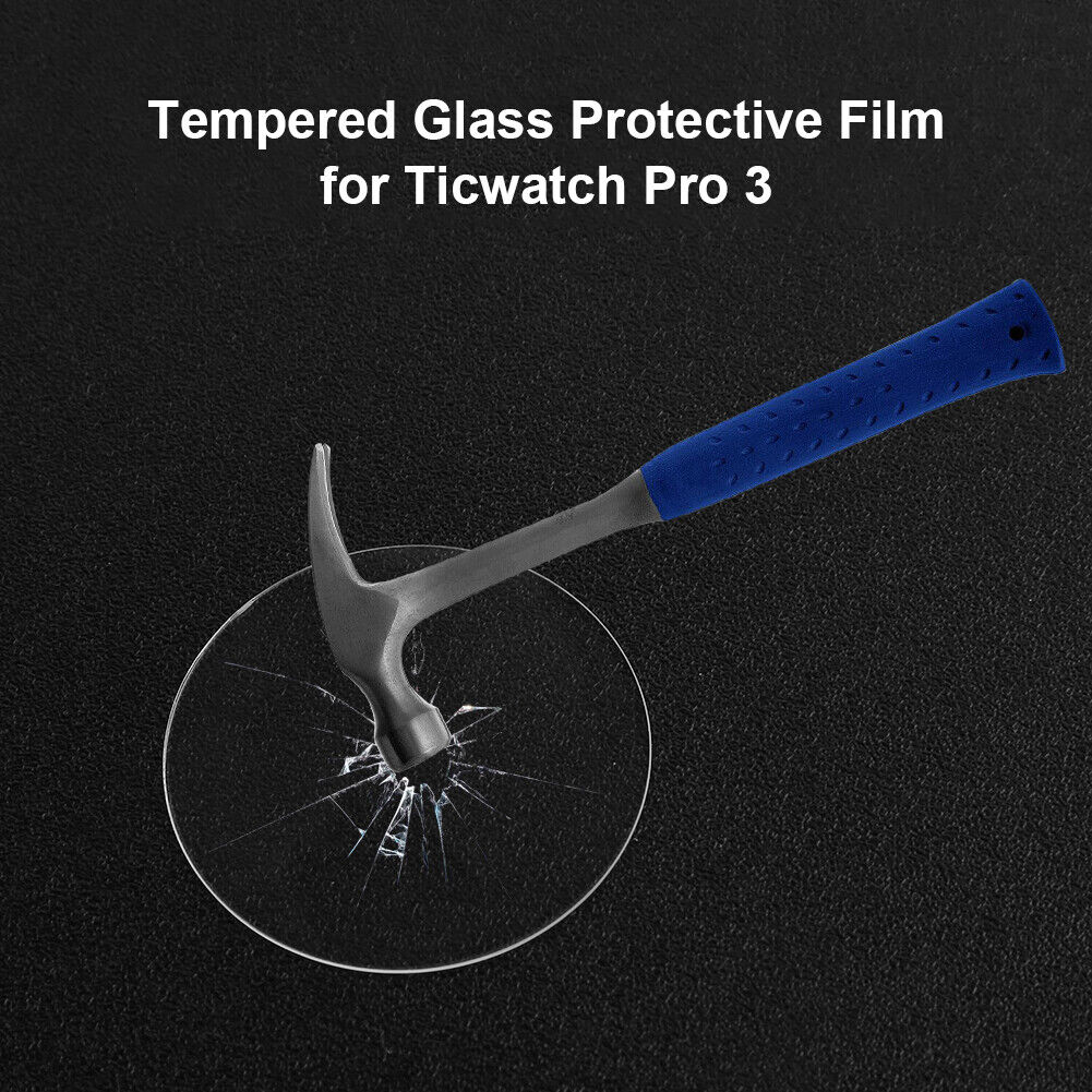 2x Tempered Glass Smart Watch Screen Film Guard Cover for Ticwatch Pro 3