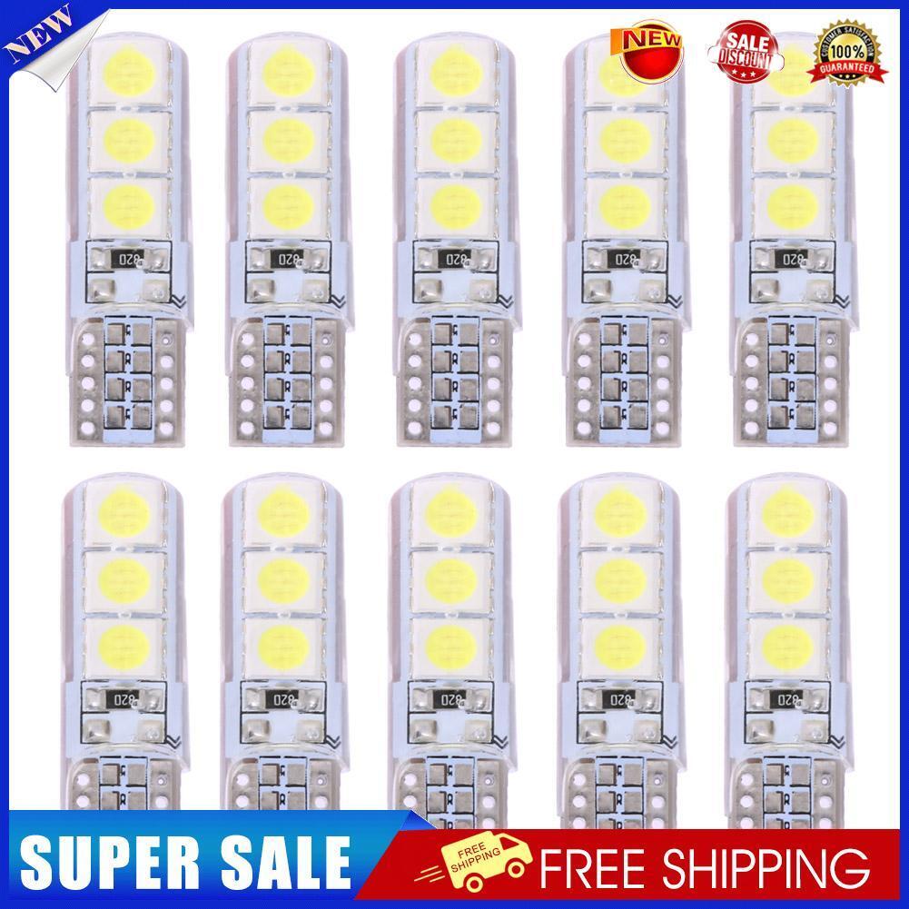 20pcs T10 SMD5050 LED Waterproof Car Wedge Lights Auto White Light Bulbs