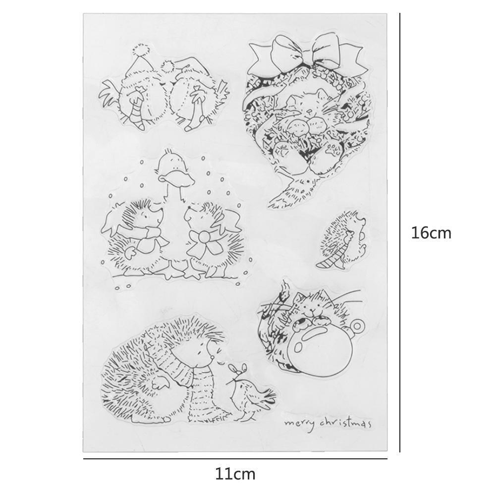 Clear Transparent Silicone Seals DIY Stamp Sheet Photo Album Decor Gift