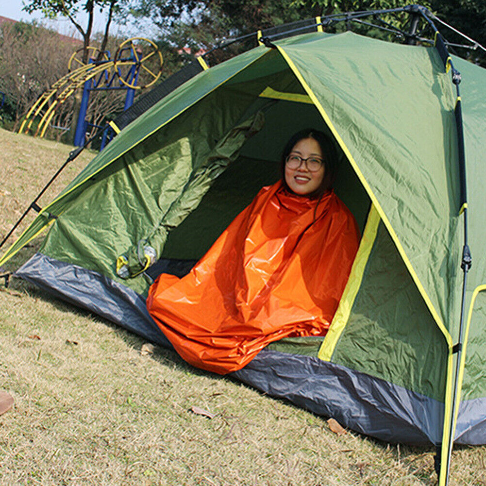 Outdoor Emergency Blanket Set with Whistle Buckle Reusable Warm Blankets