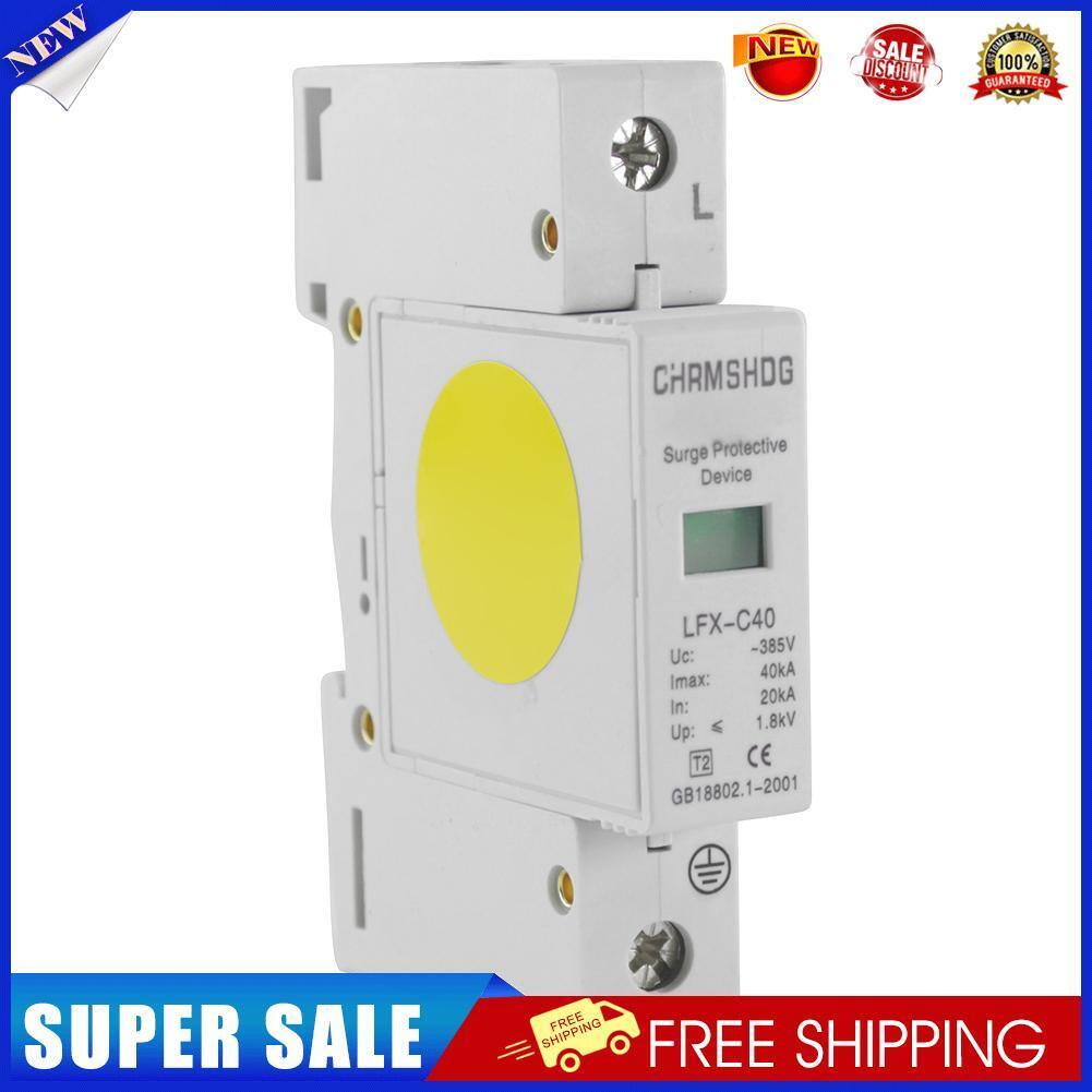 AC SPD 1P 20KA-40KA C-385V House Surge Protector Arrester Circuit Breakers