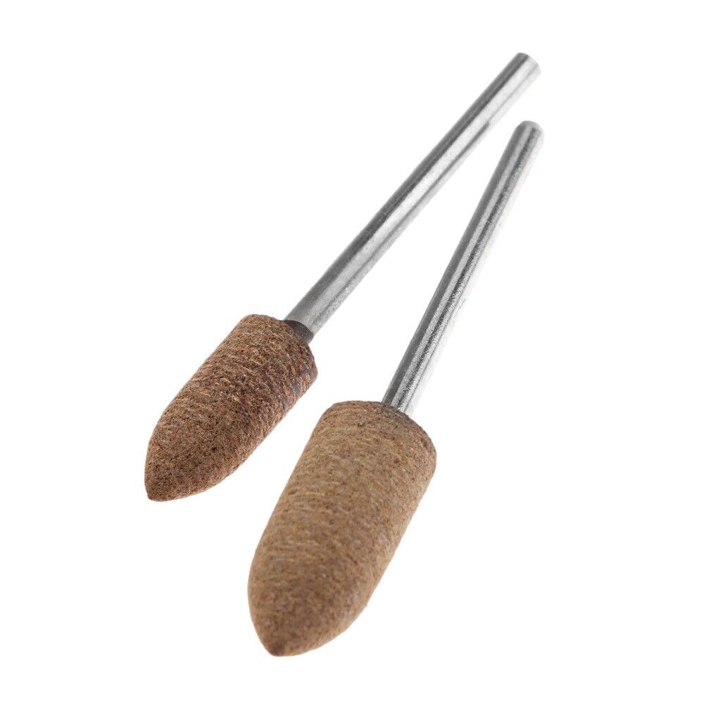 4Pcs 2.35mm 0.1inch Leather Polishing Buffing Brush Bullet Type Rotary Tools