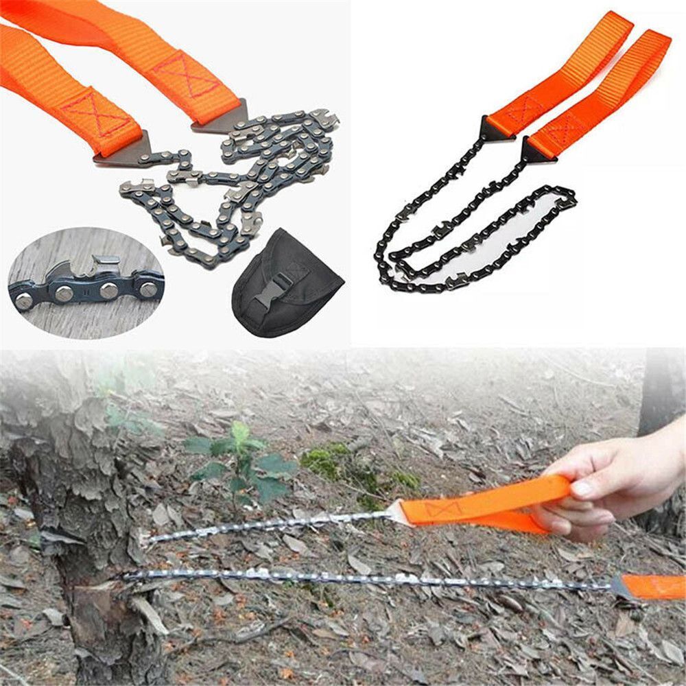 Portable Hiking Logging Saw Camping Pocket Survival Chainsaw Hand Zipper Saw