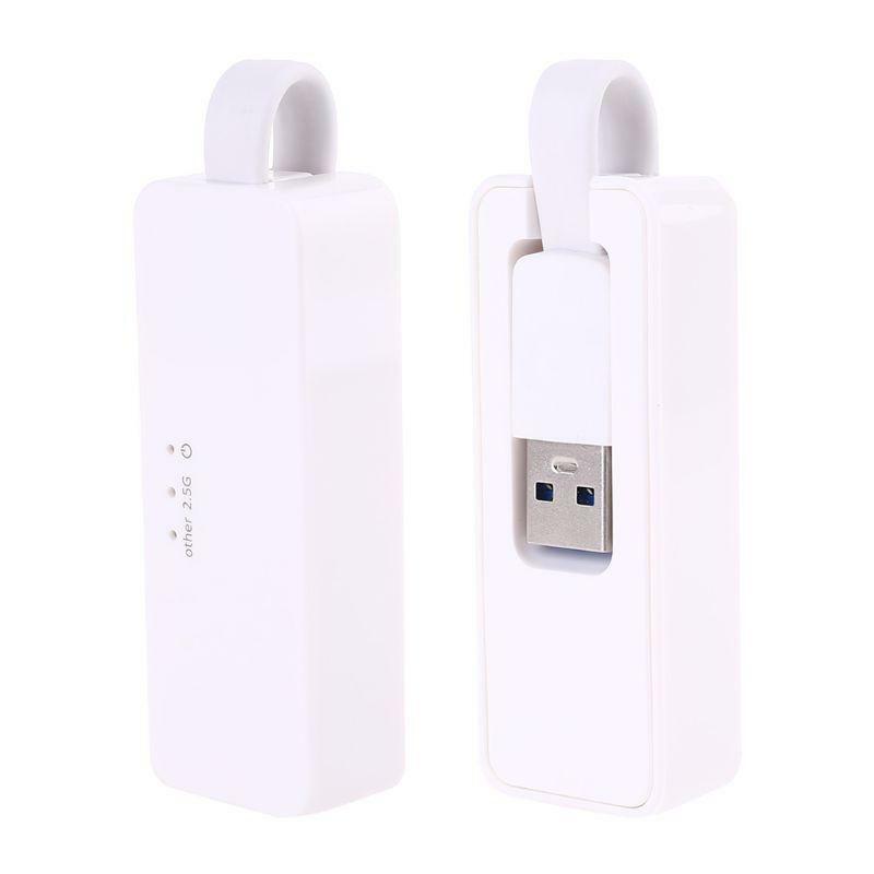 USB 3.0 Ethernet Adapter Net work Card Hub 2500Mbps 2.5G RJ45 Lan Adapter Laptop