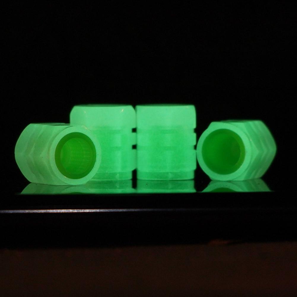 Luminous Stem Cover Tire Valves Caps Universal Valves Nozzles 8pcs