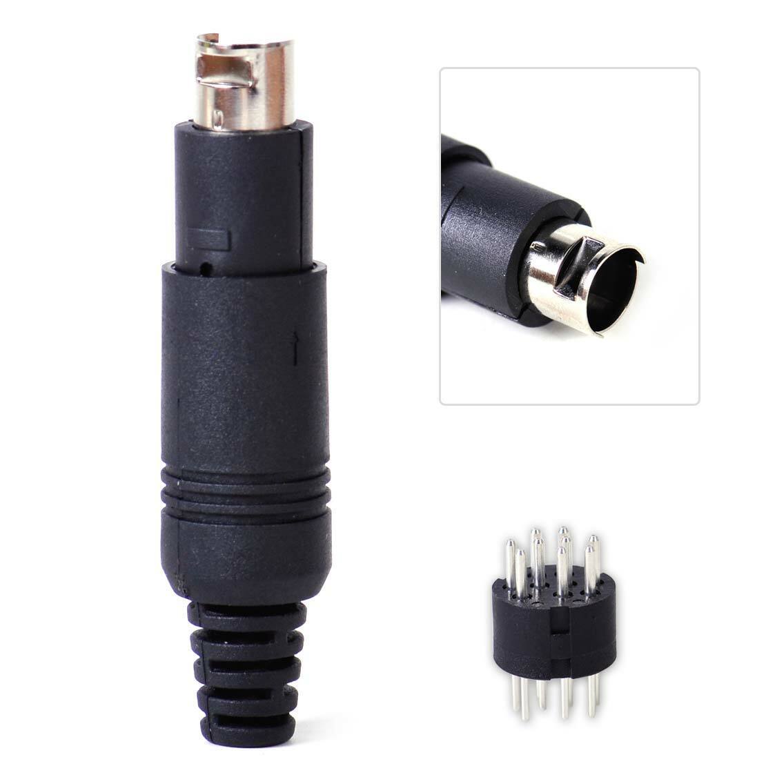 Mini Din Male Connector Plug Adapter Adaptor Converter Fit for Promedia GMX Li