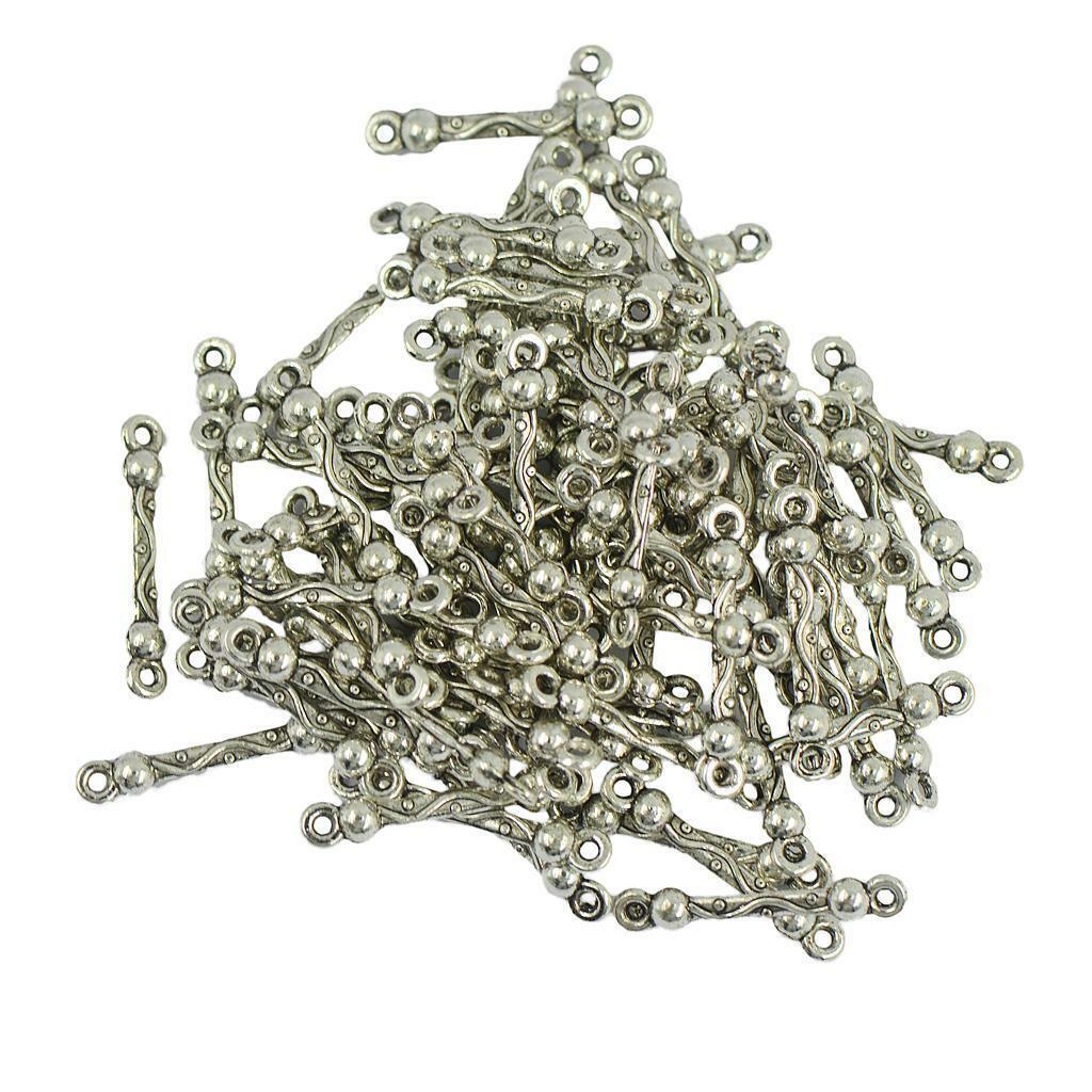 100 Tibetan  Bar Connectors   Necklace Pendant Jewelry Making