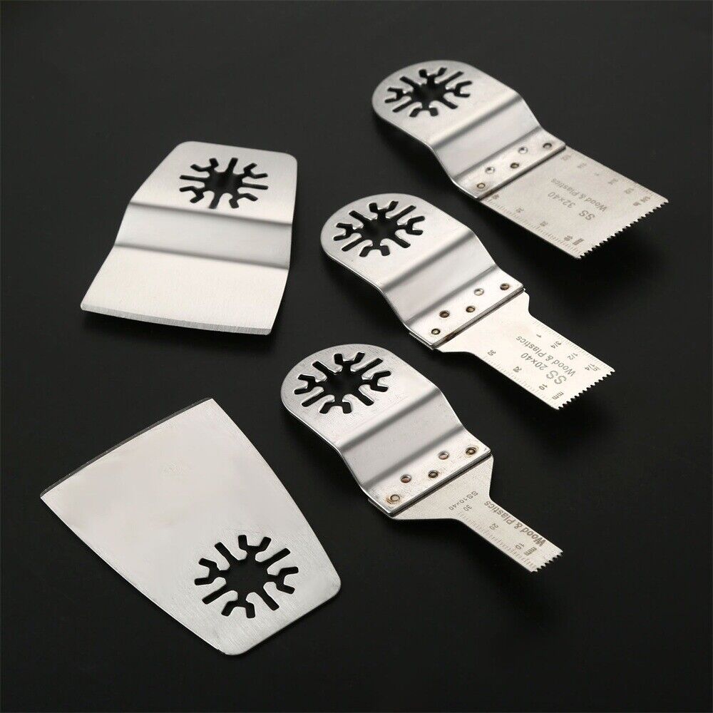 5pcs Oscillating Tool SS E-cut Saw Blade Scraper For Fein Multimaster Makita