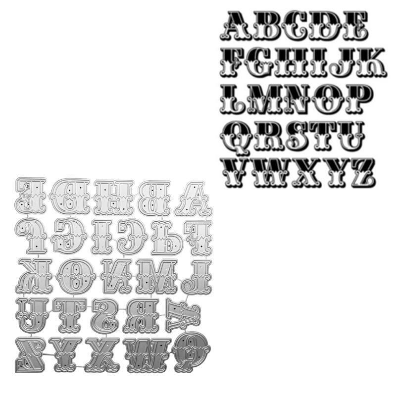 Alphabet Metal Cutting Dies Photo Album Journal Diary Decoration Birthday Gift