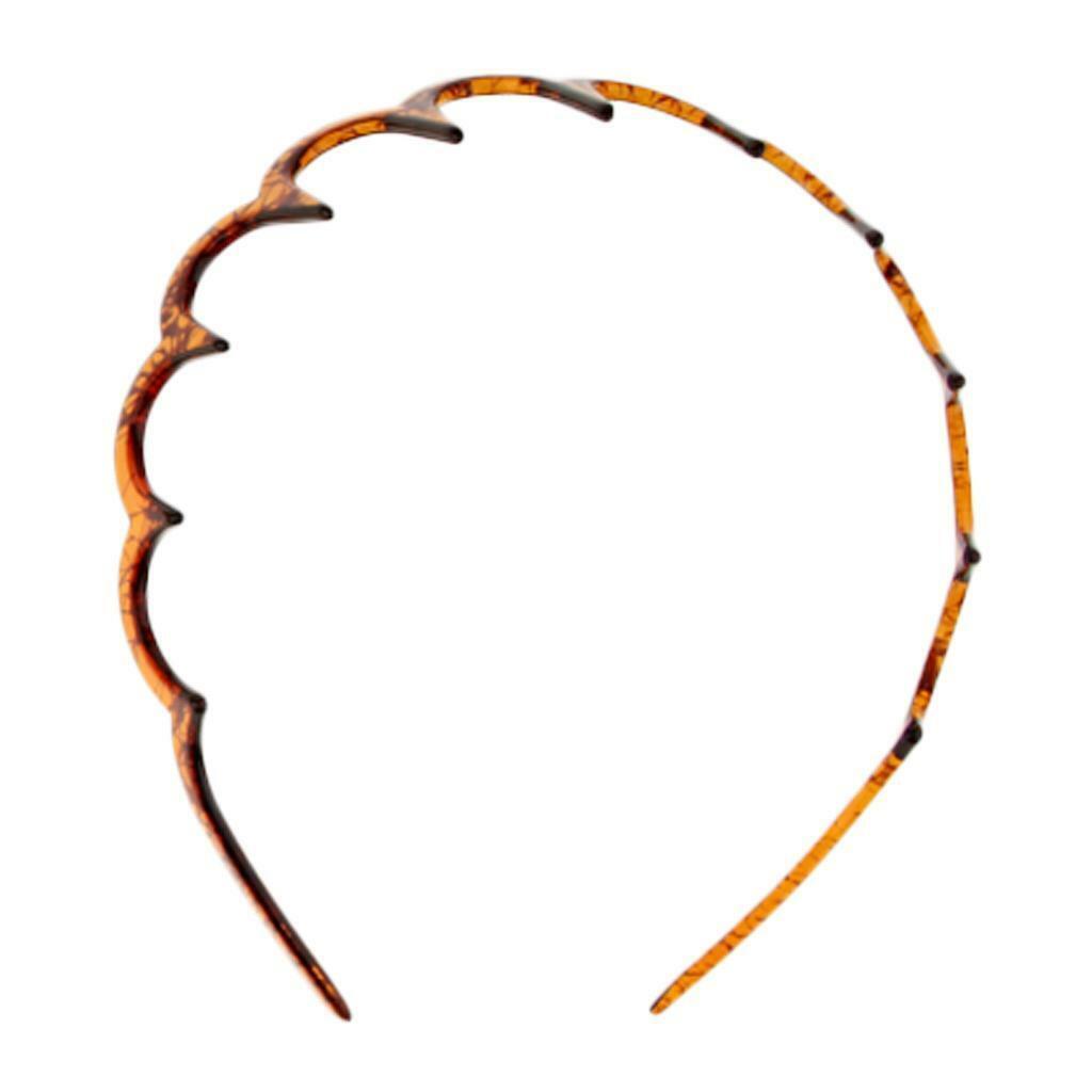Fashion    Band Headband  Comb Hoop Non-slip Headdress Brown
