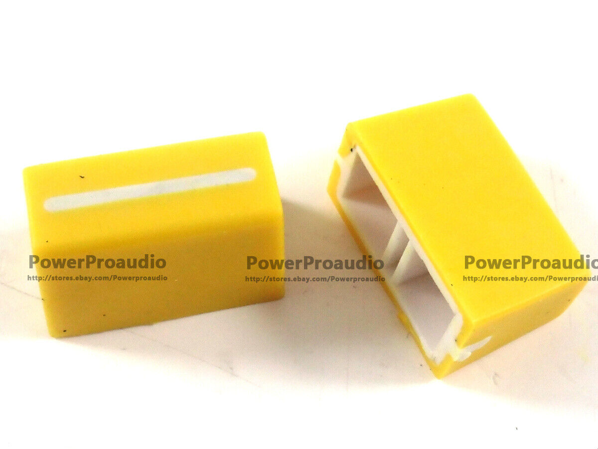 2pc New Channel Crossfader Fader Cap Knob For RANE 56 RANE TTM56 TTM 56s(Yellow)