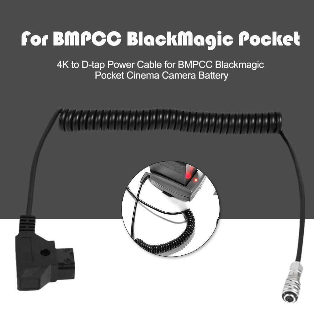 4K to D-tap Power Cable for BMPCC Blackmagic Pocket Cinema Camera Battery