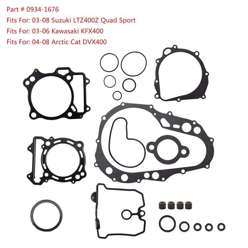 Complete Gasket Kit Set Top Bottom End Metal Material for LTZ400 Z400 LTZ 400